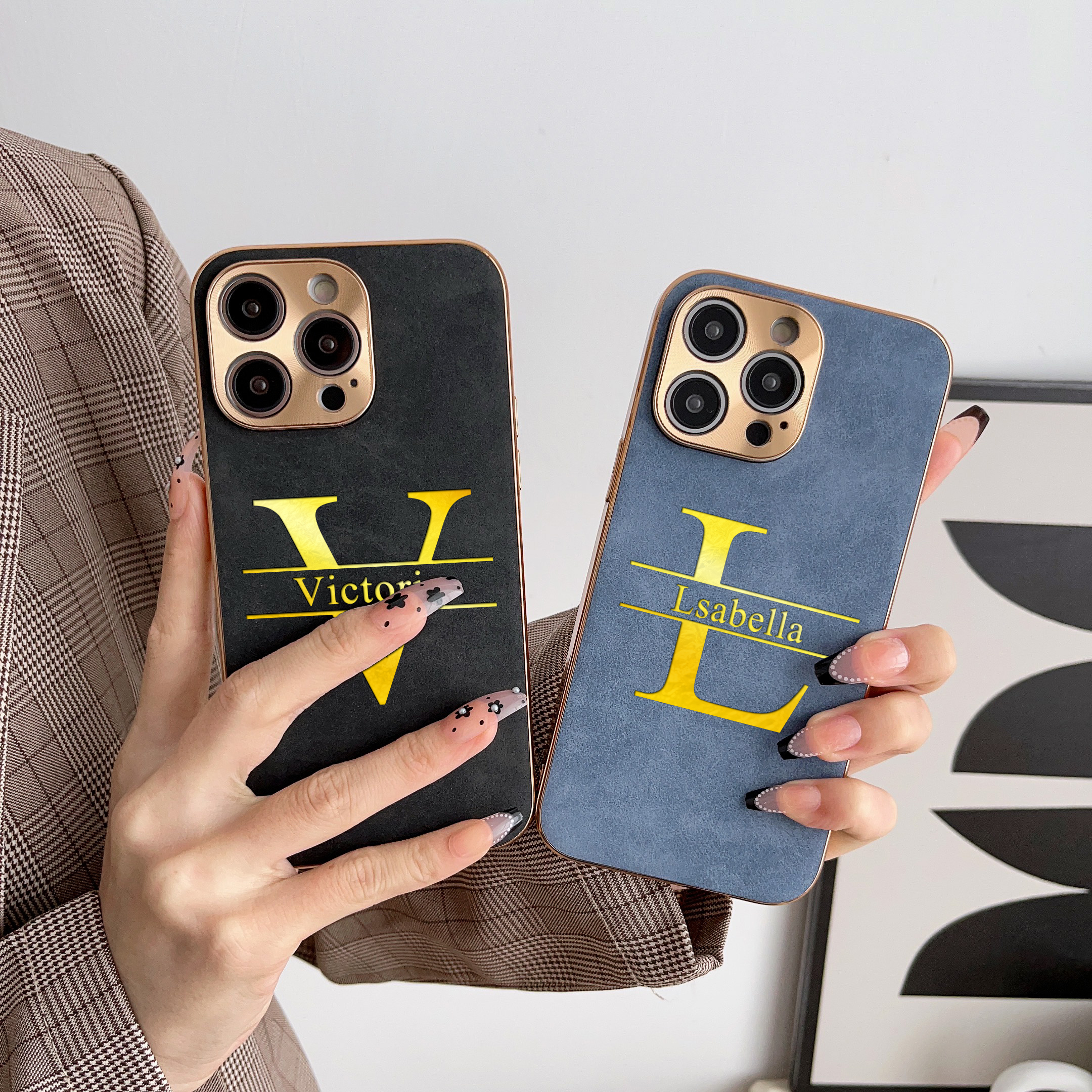 Embroidery Alphabet - Personalized Case for iPhone 16 15