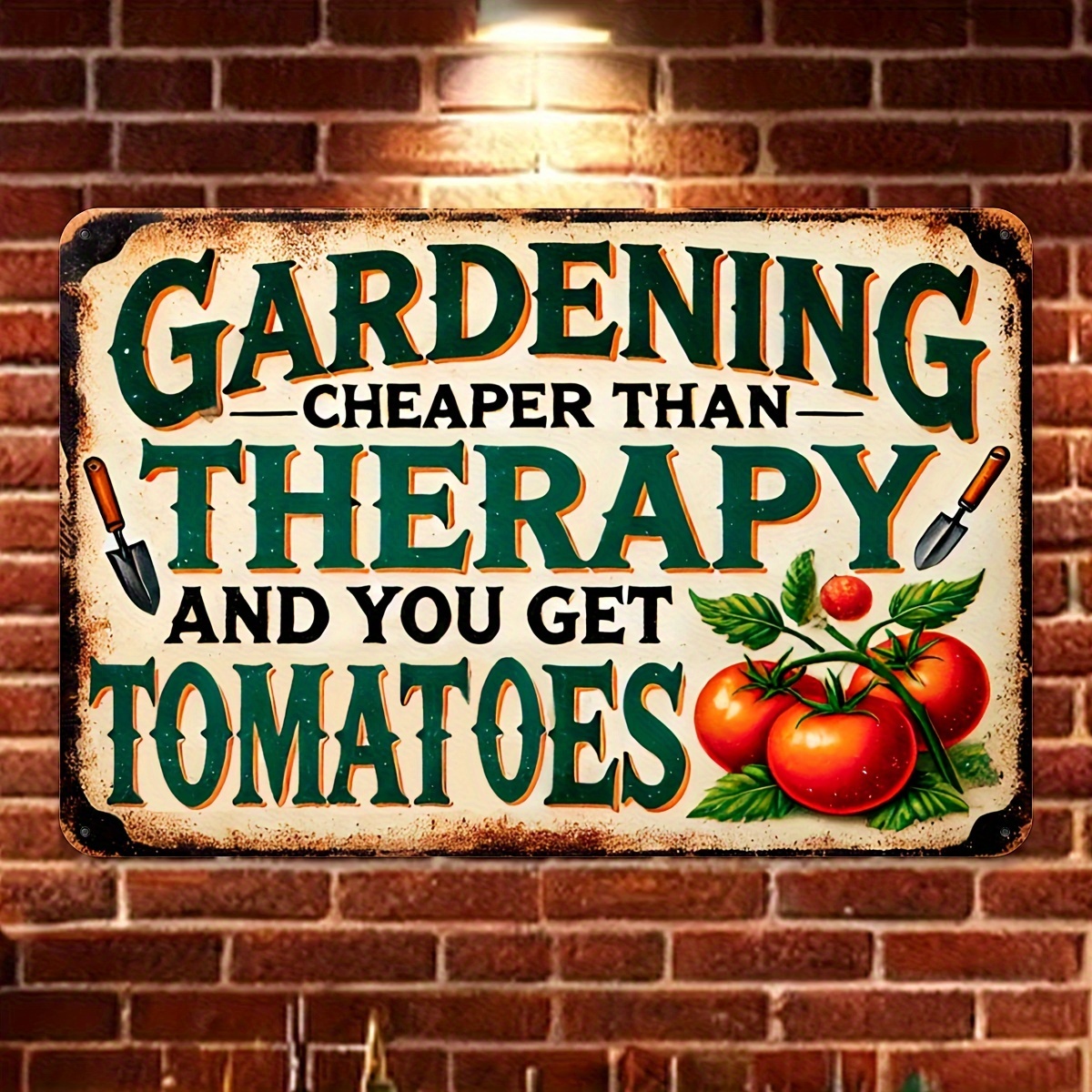 Embroidery Garden - Vintage Aluminum Sign 