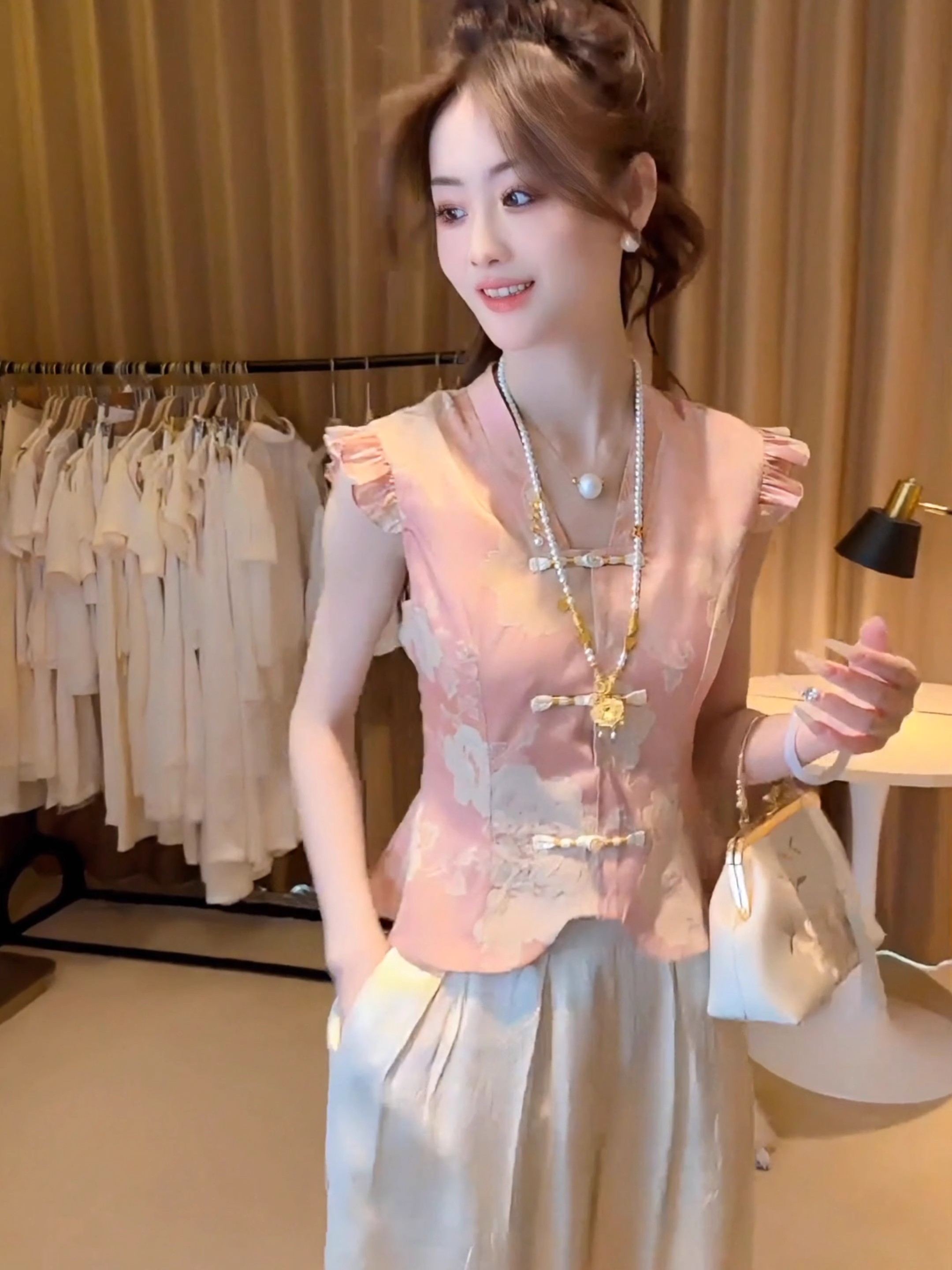Embroidery Vest - Slimming Chinese Sle Reformed Qipao irt