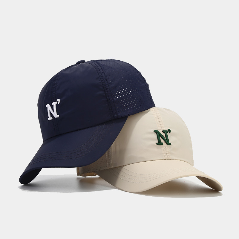 Embroidery Letter N - Quick Dry Mesh Baseball Cap with