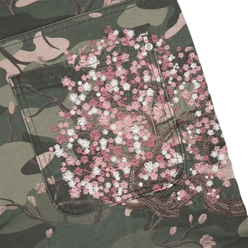 Mens Jeans Y2K Sakura Embroide - Embroidery Jeans Sakura review and price