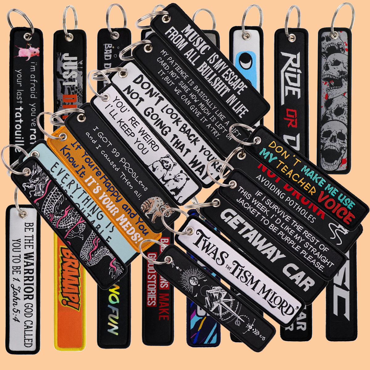 1pcs Skeleton Quotation Embroi - Embroidery Xmas review and price