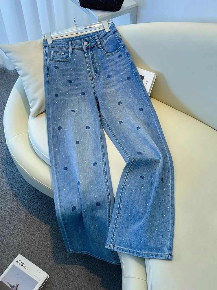 Rose Embroidered Hot Diamond J - Embroidery Jeans Sakura review and price