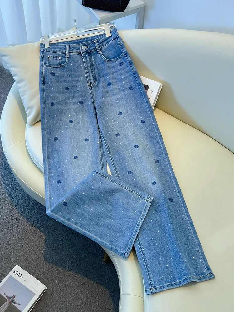 Rose Embroidered Hot Diamond J - Embroidery Jeans Sakura review and price