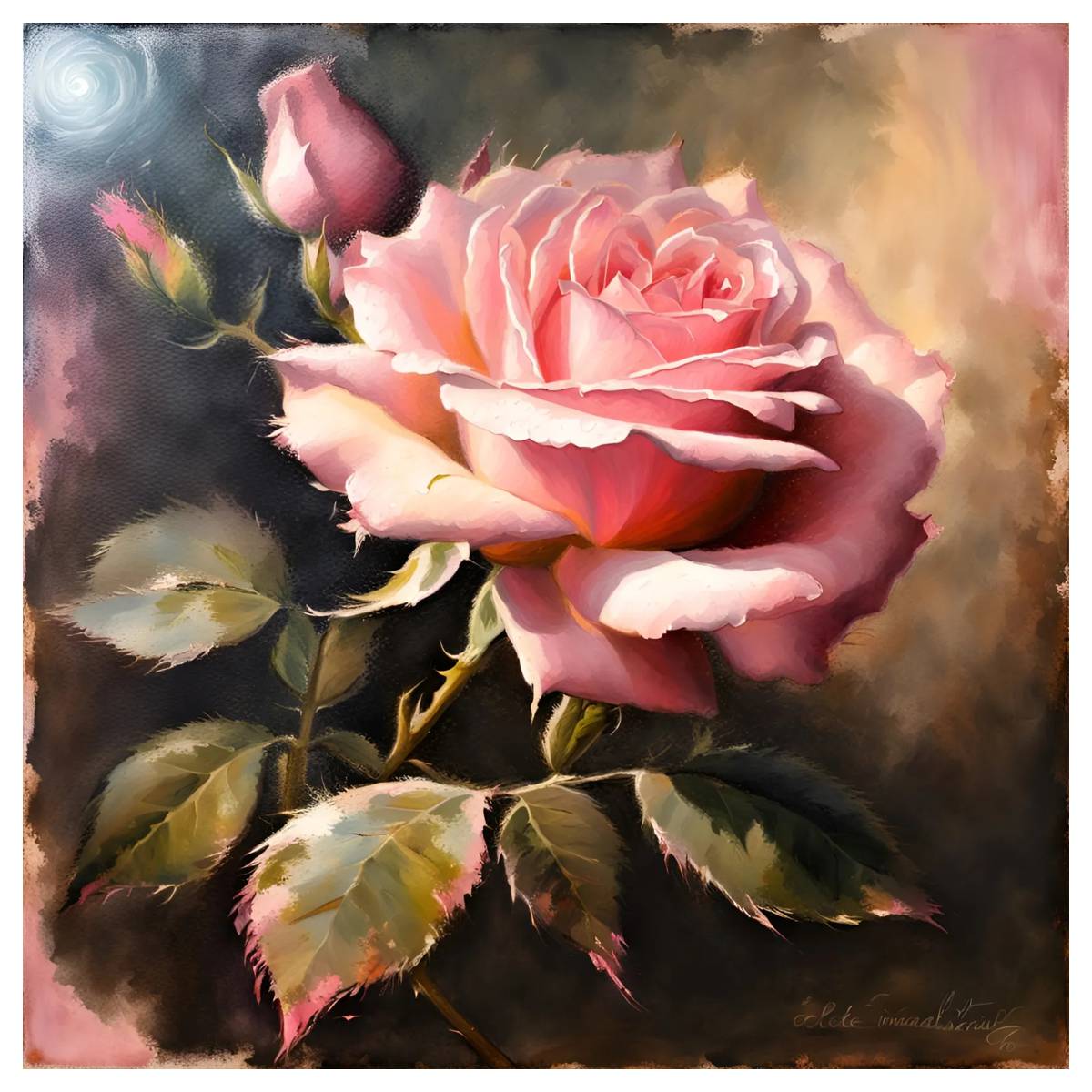 pink rose 30X30CM/11.8inch cro - Embroidery Rose Stitch review and price
