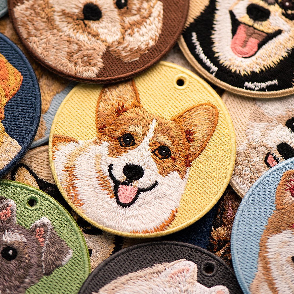 1 Piece Embroidered Dog Patch  - Embroidery Xmas review and price