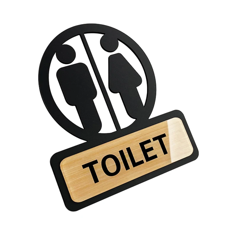 Toilet Sign Acrylic Bathroom S - Embroidery Studio review and price