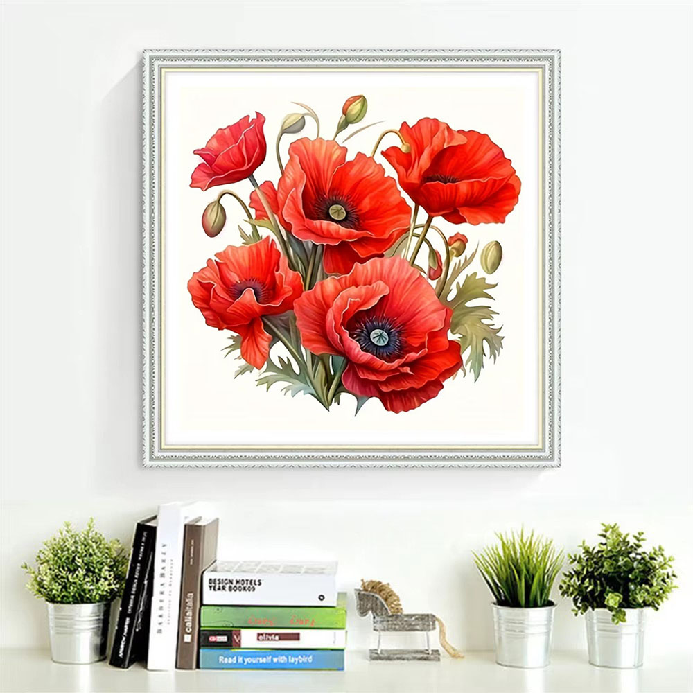 HUACAN Cross Stitch Flower Ros - Embroidery Rose Stitch review and price