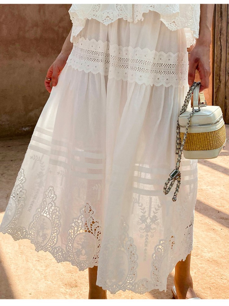 Bohemian White Square-neck Ves - Embroidery Vest review and price