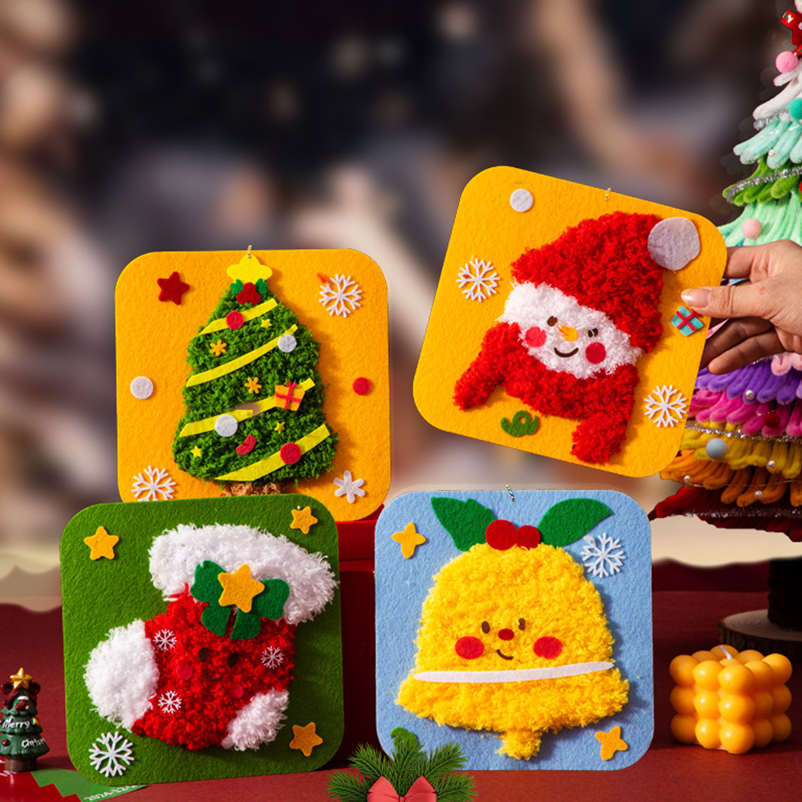 Lovely Animal Embroidery Doll  - Embroidery Xmas Kits review and price