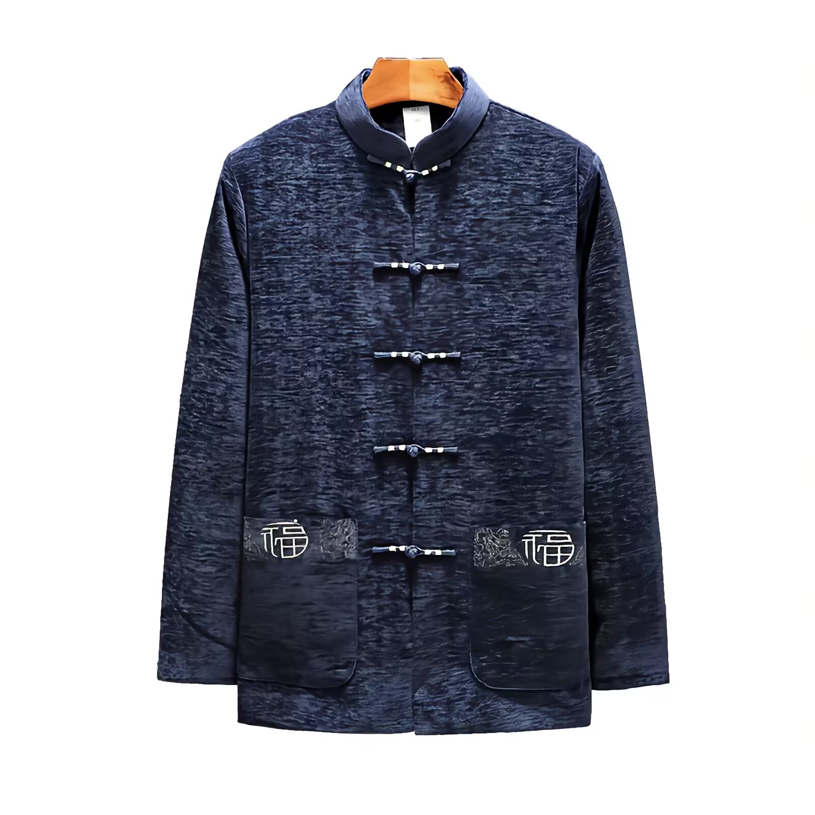 Men Velvet Fleece Lined Jacket - Embroidery Online Designs review and price