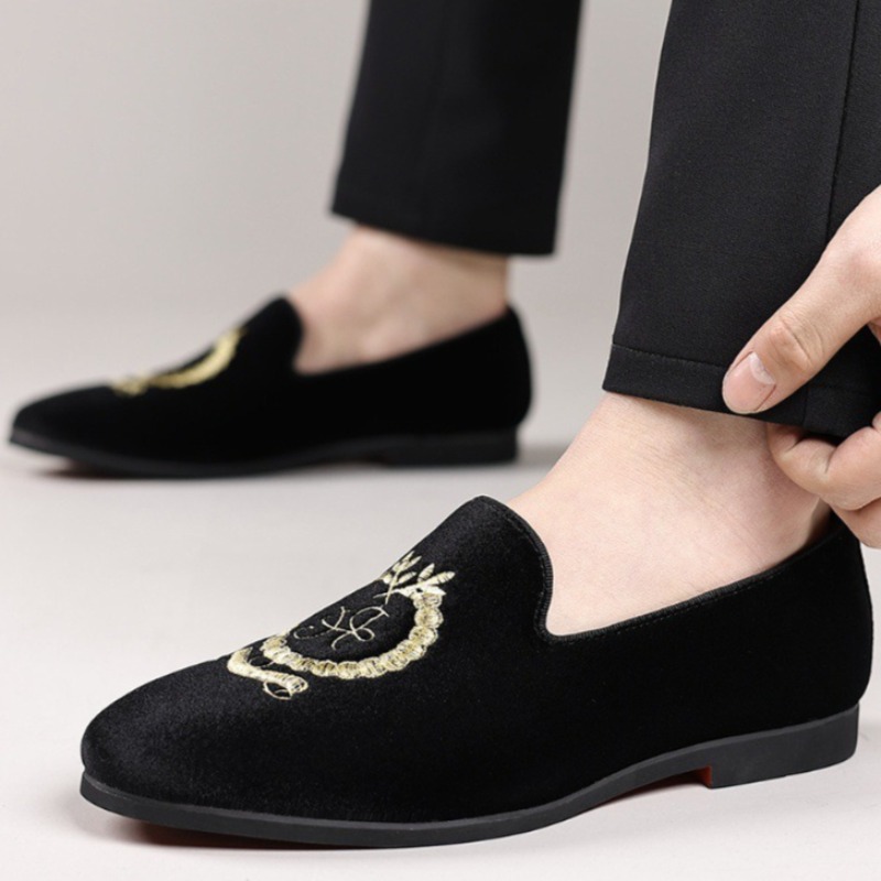 Luxury Designer Loafers Suede  - Embroidery Ideas review and price