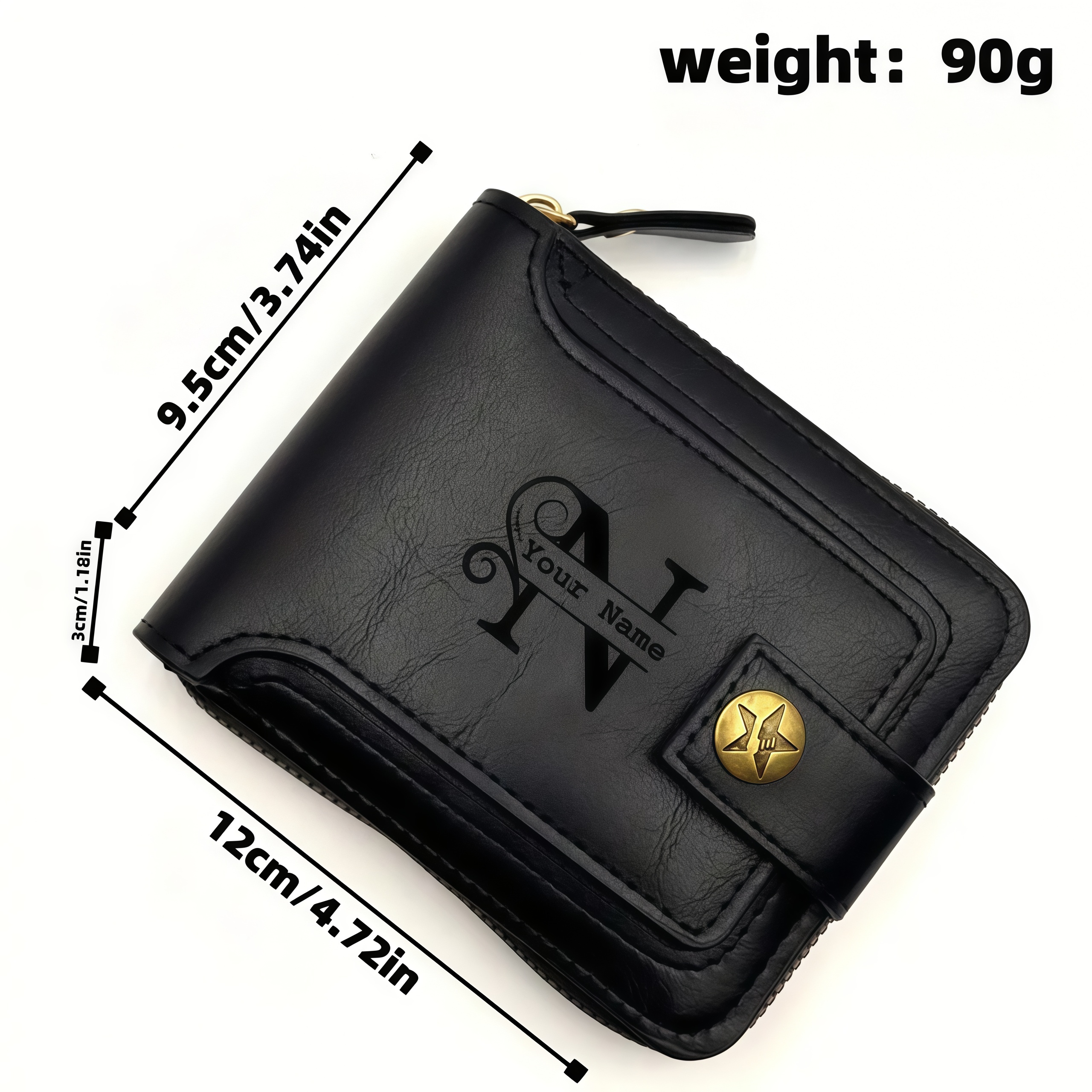 Men's Custom Wallet - Personal - Embroidery Alphabet review and price