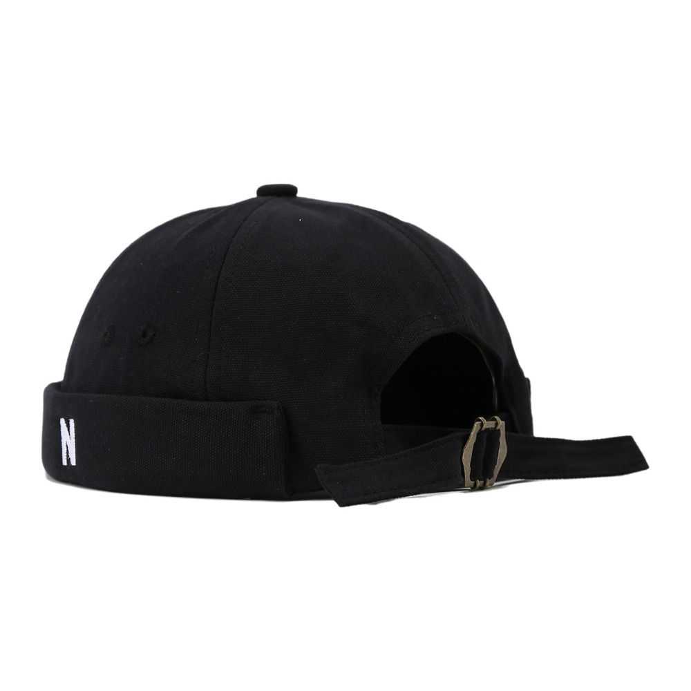 Cotton Brimless Hat Breathable - Embroidery Letter N review and price