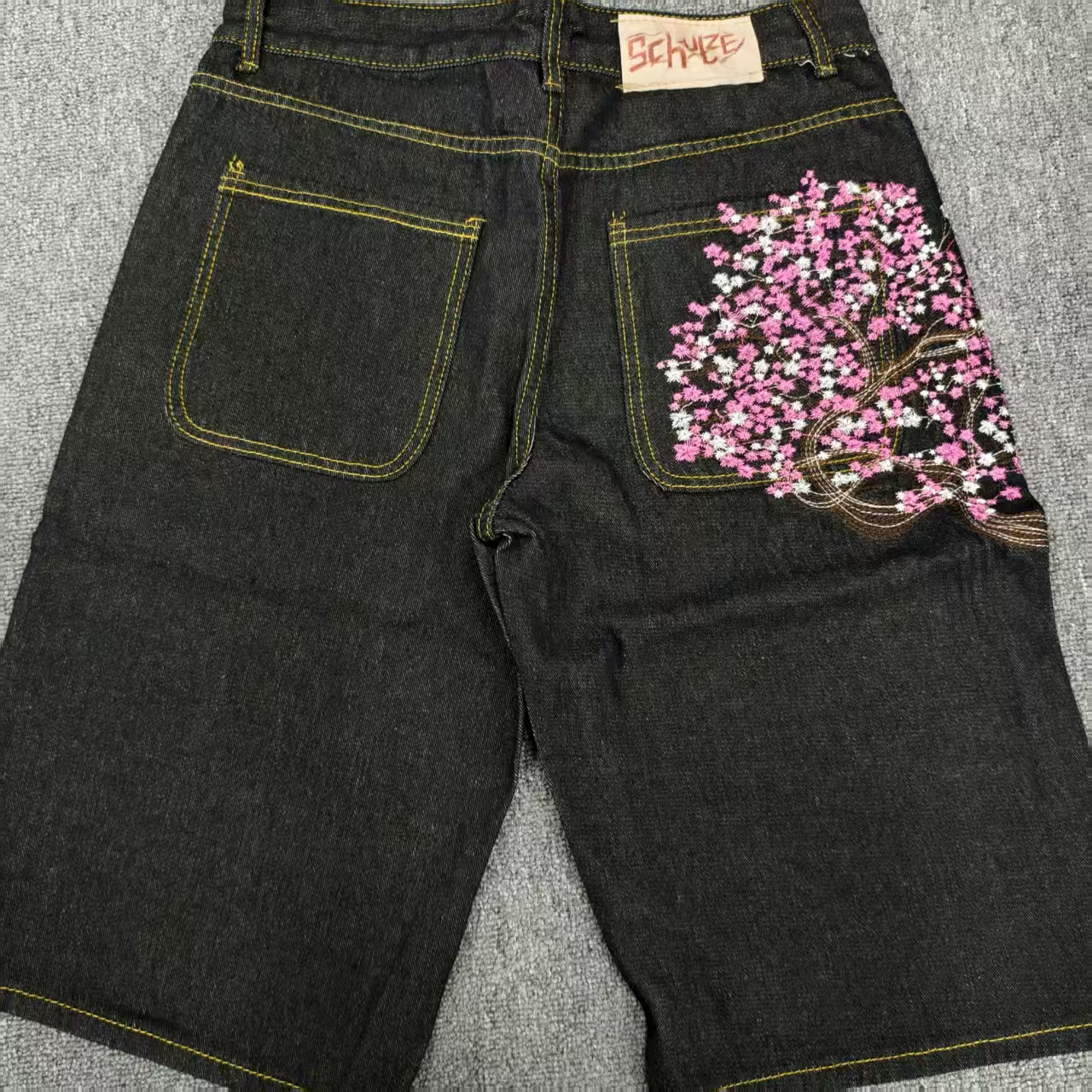 Sakura Pocket Embroidery Fashi - Embroidery Jeans Sakura review and price