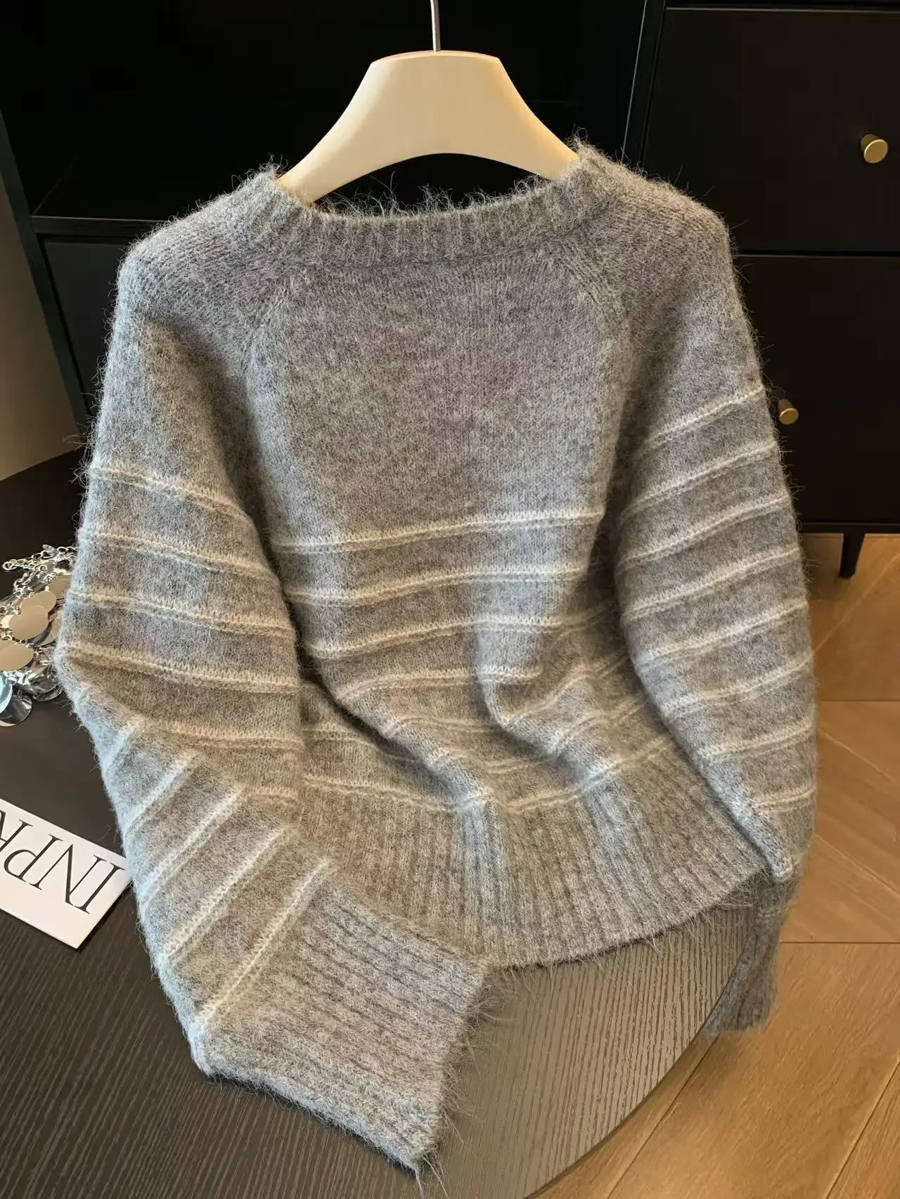 Autumn Winter Women's Striped  - Embroidery Fashion review and price