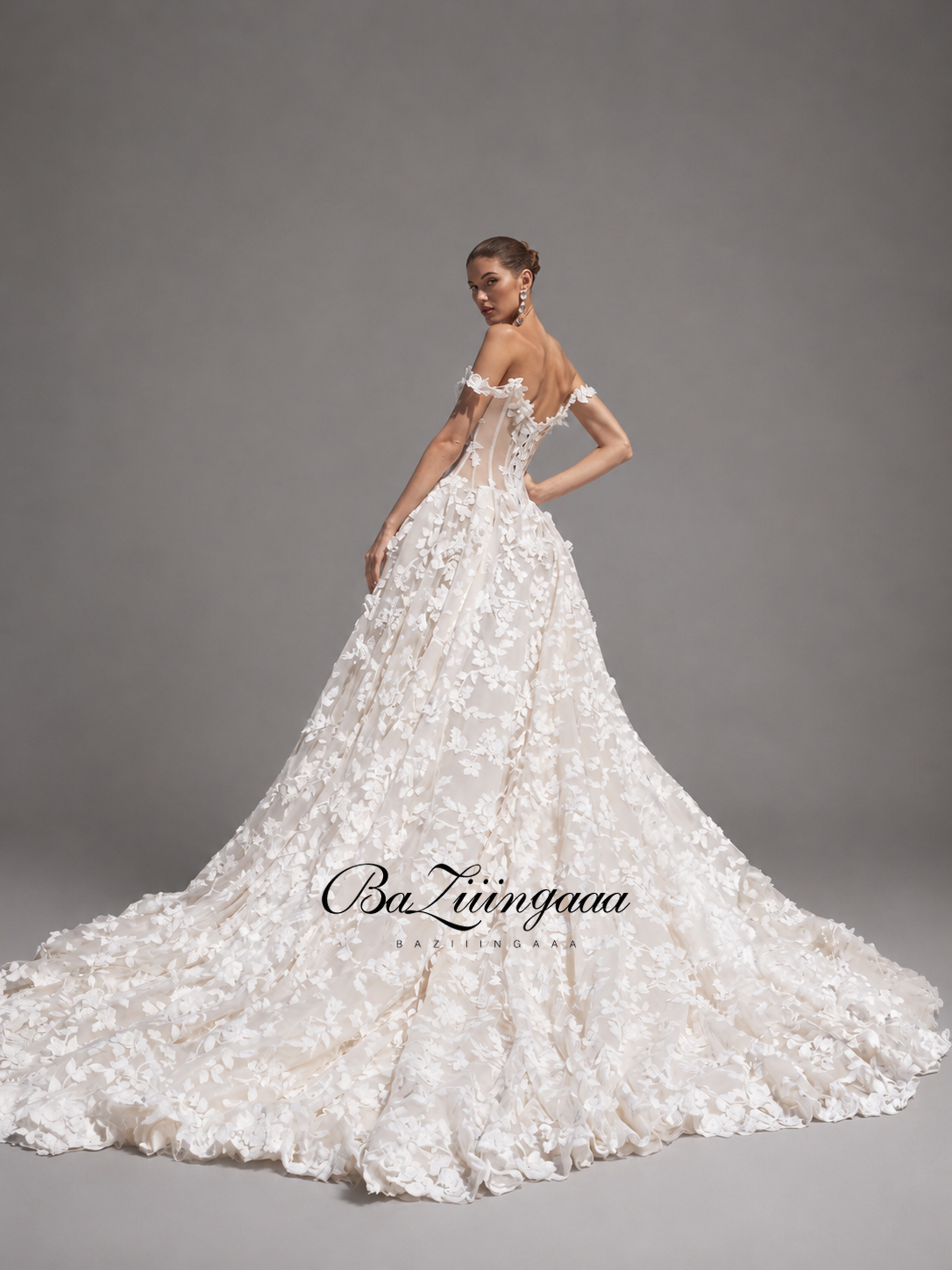 Floral Print Wedding Dresses L - Embroidery Online Designs review and price