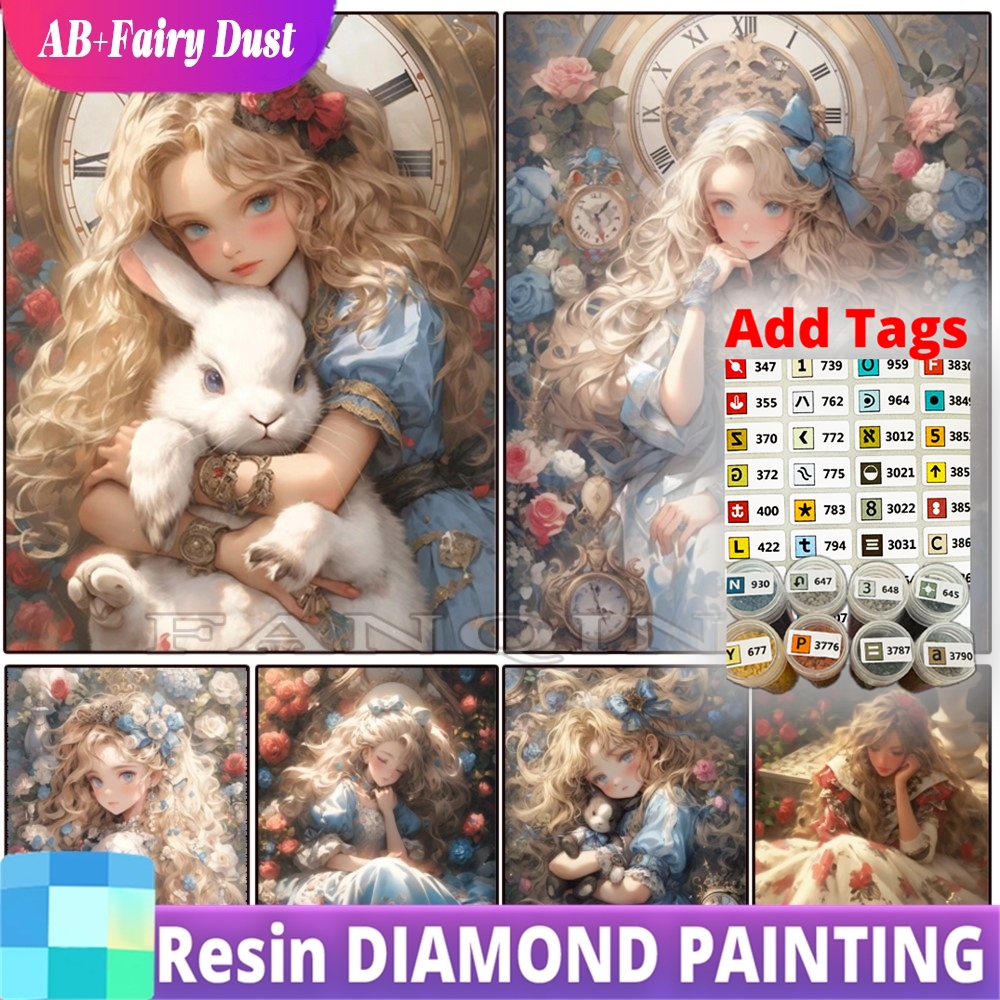 Resin Fairy Dust AB Diamond Pa - Embroidery Rose Stitch review and price