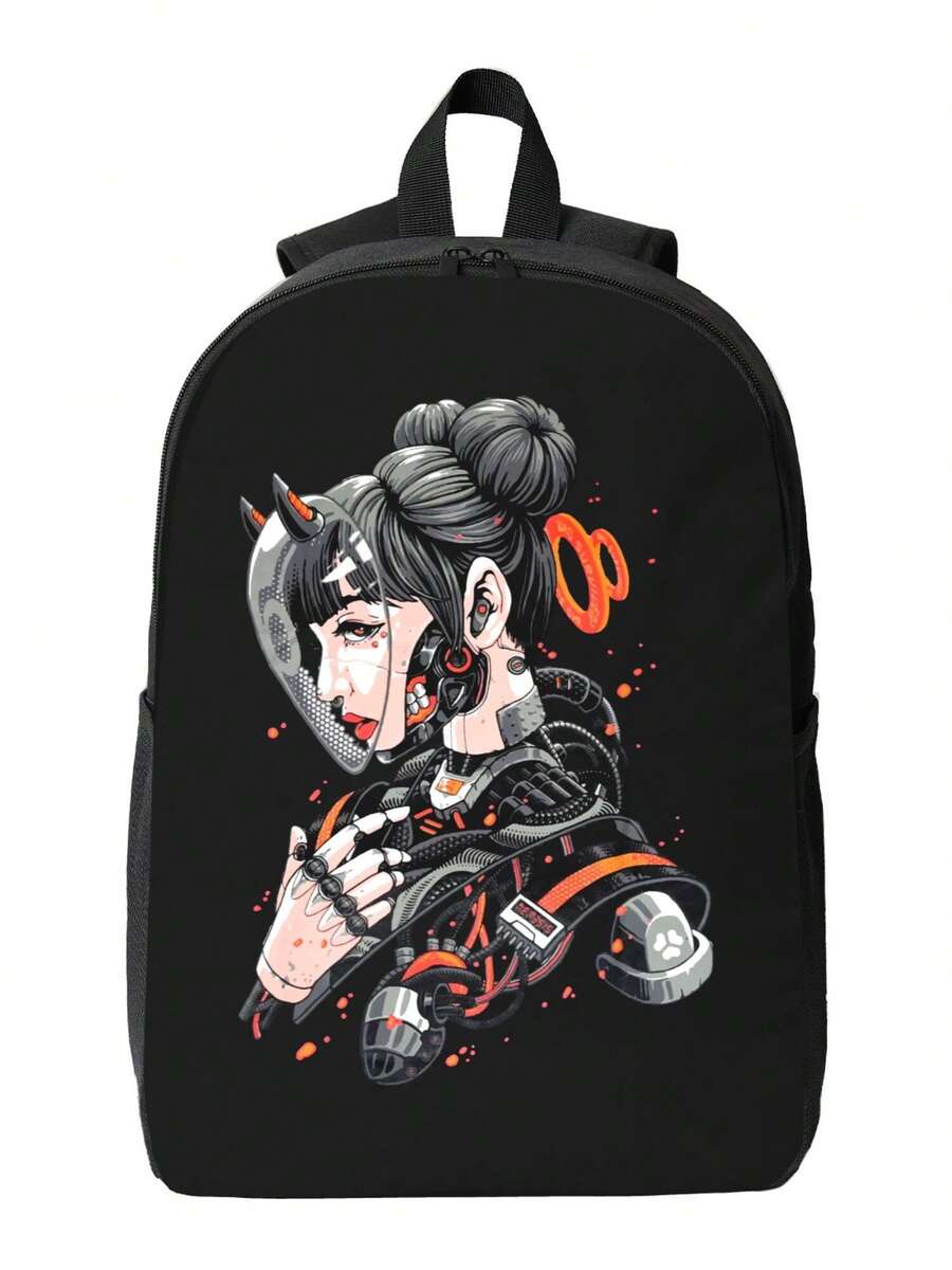 Cyberpunk Cyborg Girl Waterpro - Embroidery Fashion review and price