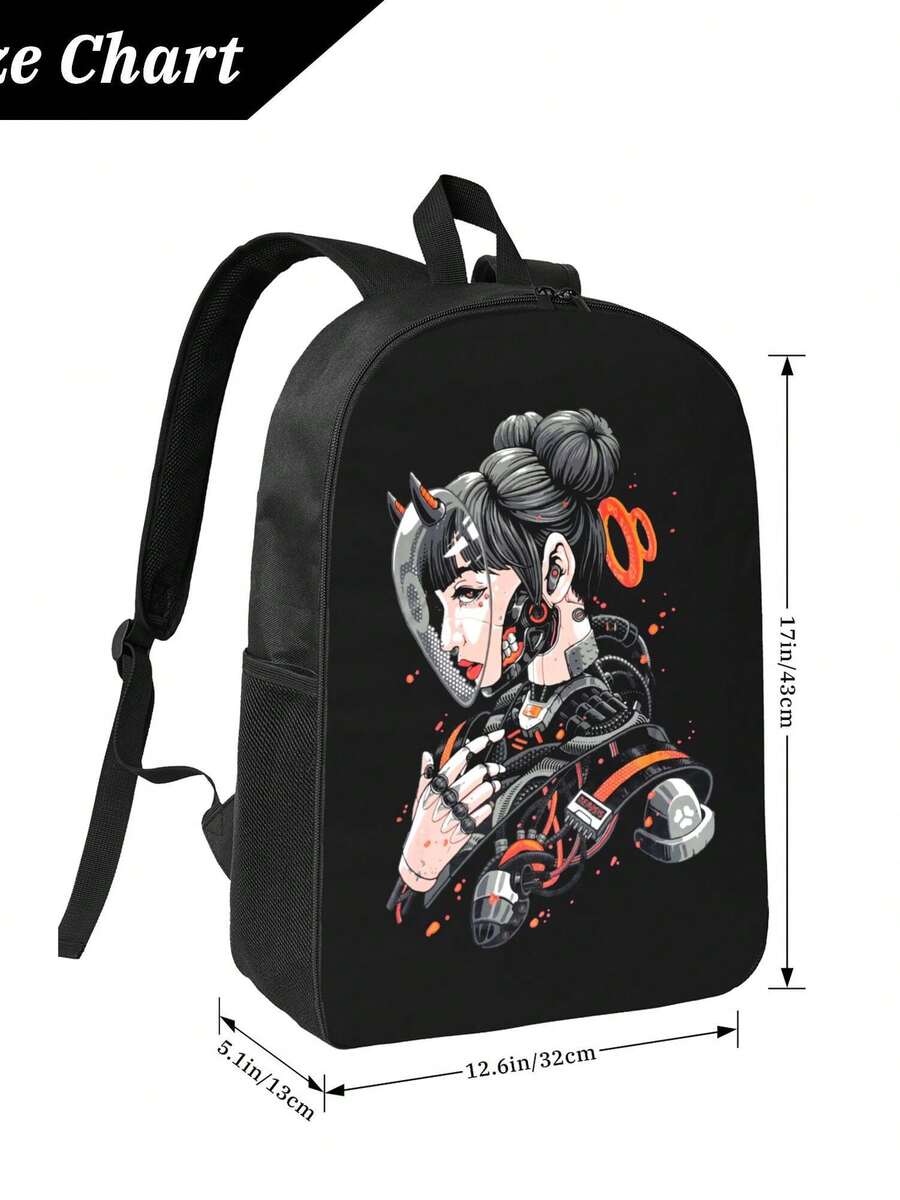Cyberpunk Cyborg Girl Waterpro - Embroidery Fashion review and price