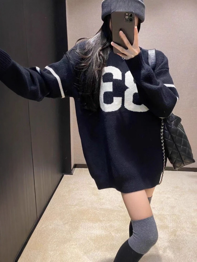 Y2K Vintage Knitted Sweater Wo - Embroidery Fashion review and price