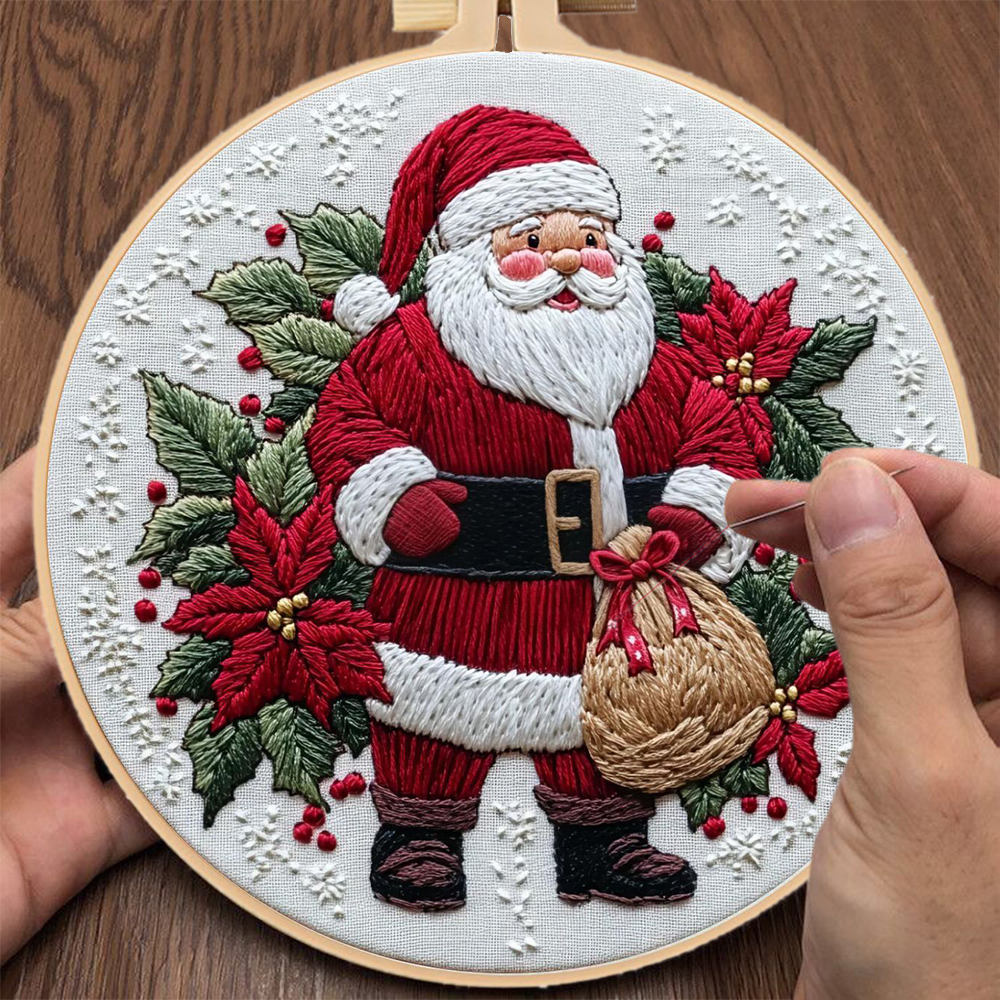 1 Set Christmas Embroidery Kit - Embroidery Xmas Kits review and price