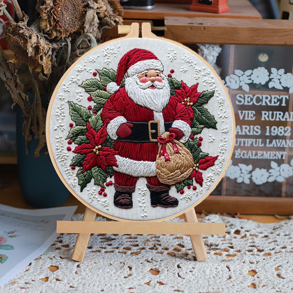 1 Set Christmas Embroidery Kit - Embroidery Xmas Kits review and price