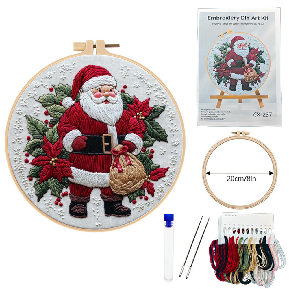 1 Set Christmas Embroidery Kit - Embroidery Xmas Kits review and price