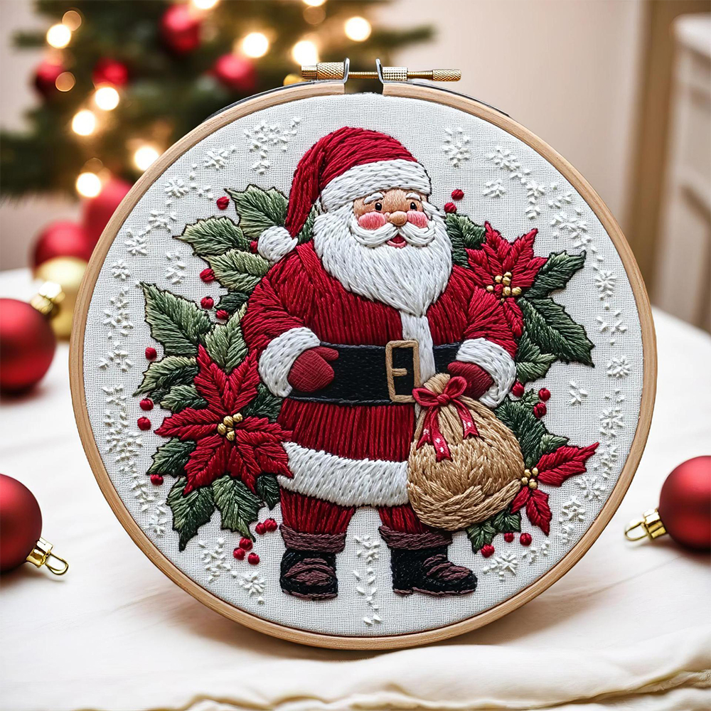 1 Set Christmas Embroidery Kit - Embroidery Xmas Kits review and price