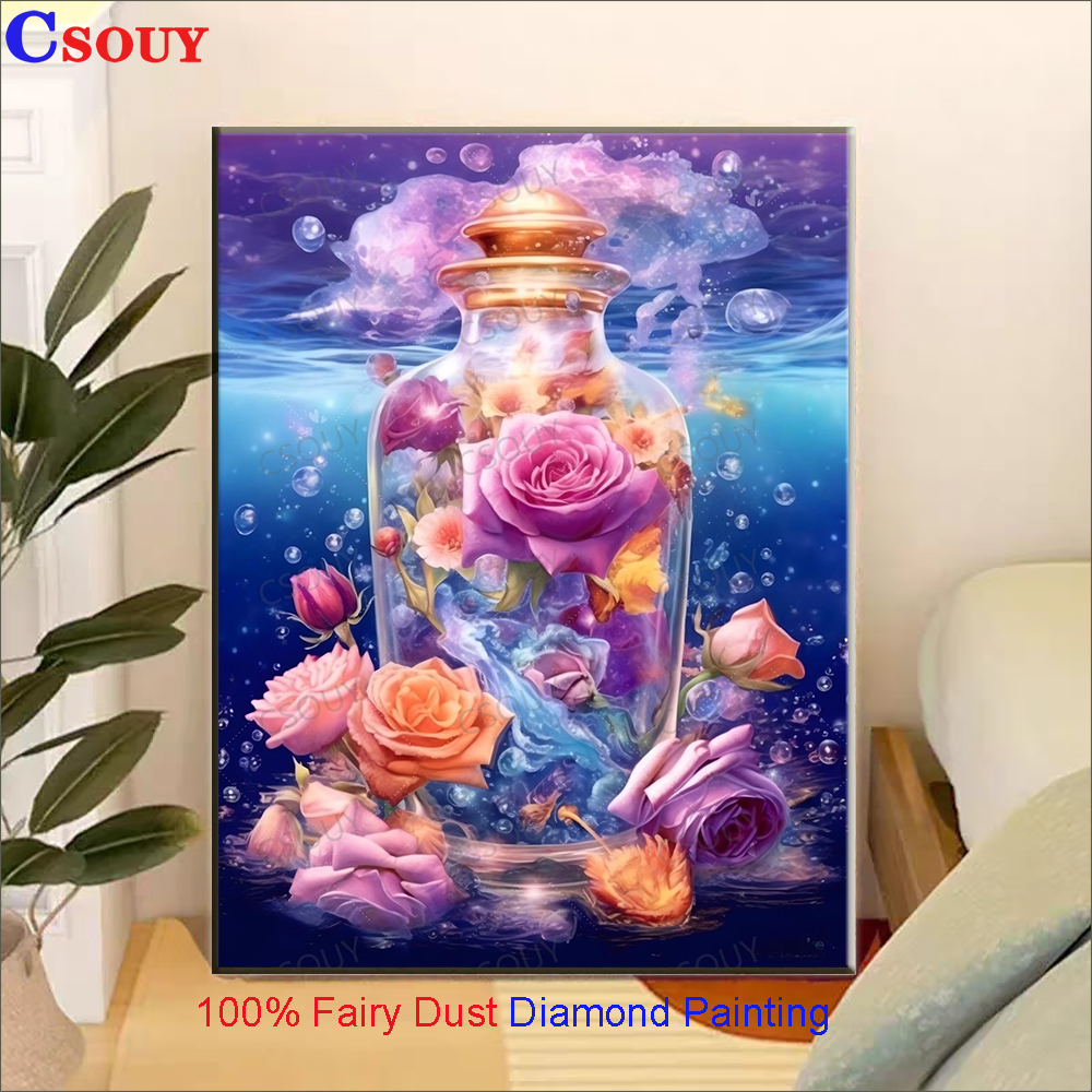 100% Fairy Dust Diy Diamond Pa - Embroidery Rose Stitch review and price