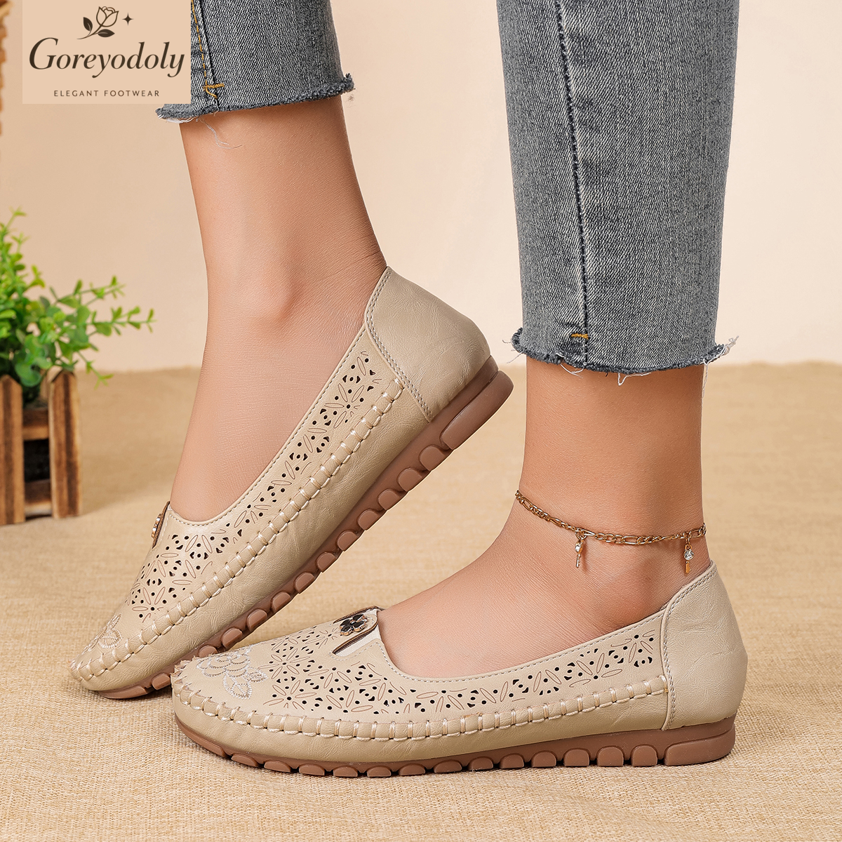 Goreyodoly women loafers flora - Embroidery Ideas review and price