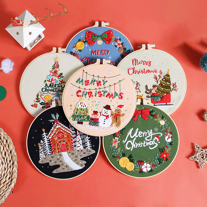 Merry Christmas DIY Embroidery - Embroidery Xmas Kits review and price