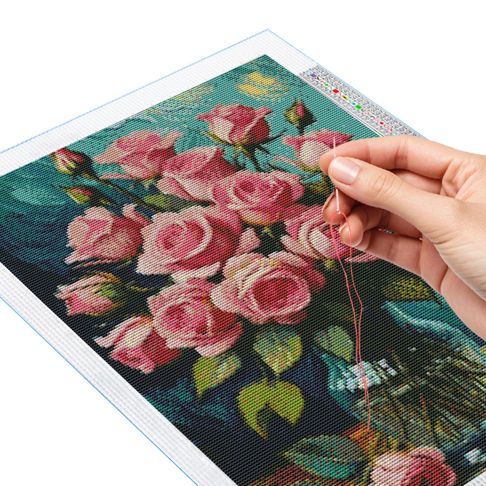 Rose DIY Embroidery 11CT Cross - Embroidery Rose Stitch review and price