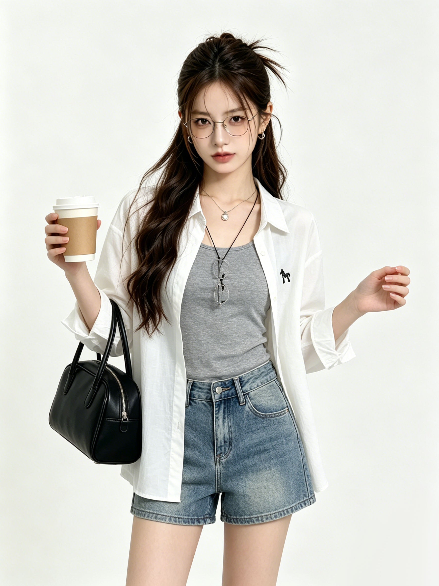 Spring Summer Outfit Korean Co - Embroidery Vest review and price