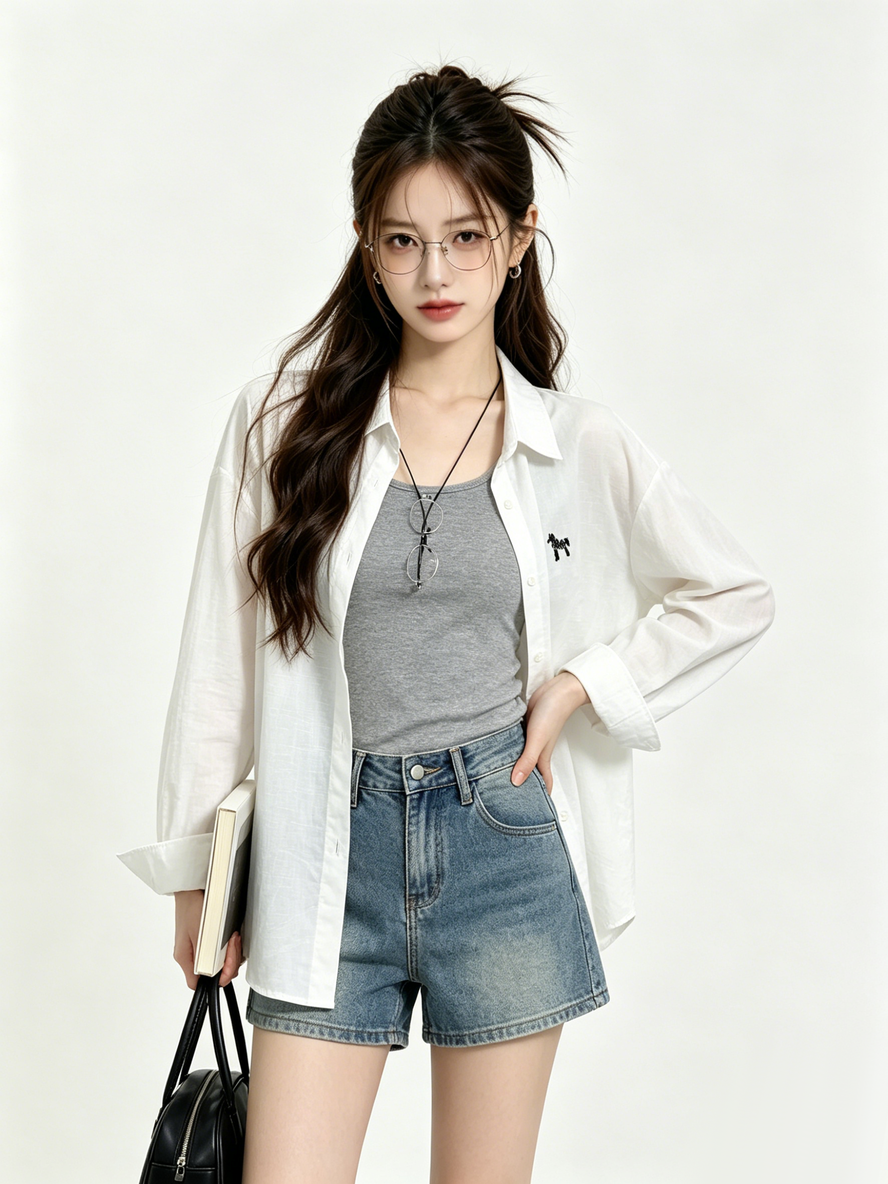 Spring Summer Outfit Korean Co - Embroidery Vest review and price