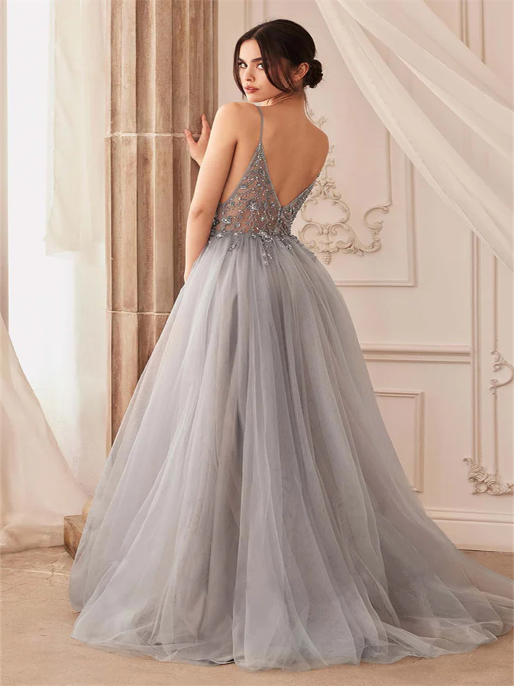A-line Embroidered Tulle Dress - Embroidery Online Designs review and price