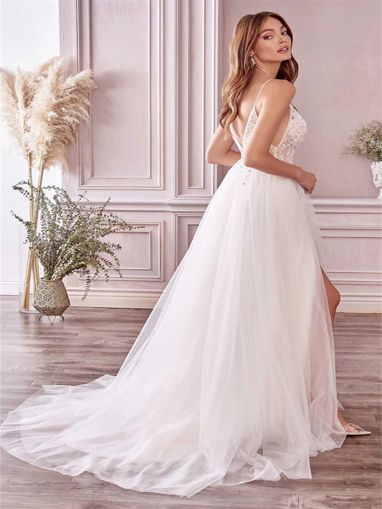 A-line Embroidered Tulle Dress - Embroidery Online Designs review and price