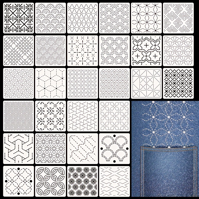 30Pcs Embroidery Templates DIY - Embroidery Ideas review and price