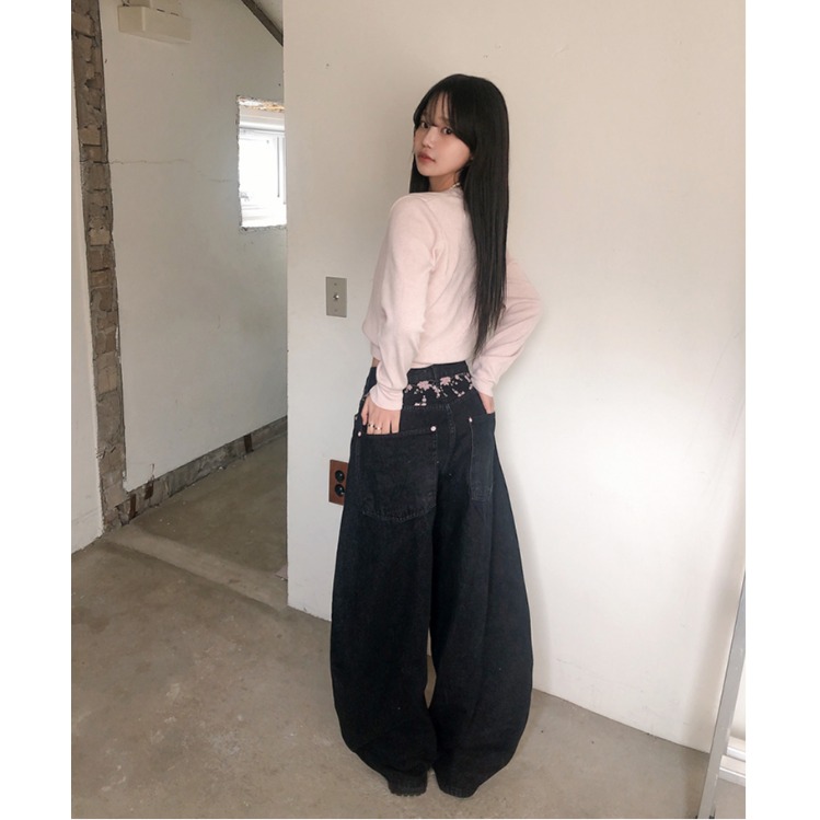 High Waist Sakura Embroidery W - Embroidery Jeans Sakura review and price