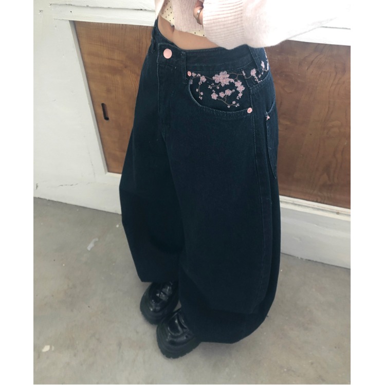 High Waist Sakura Embroidery W - Embroidery Jeans Sakura review and price