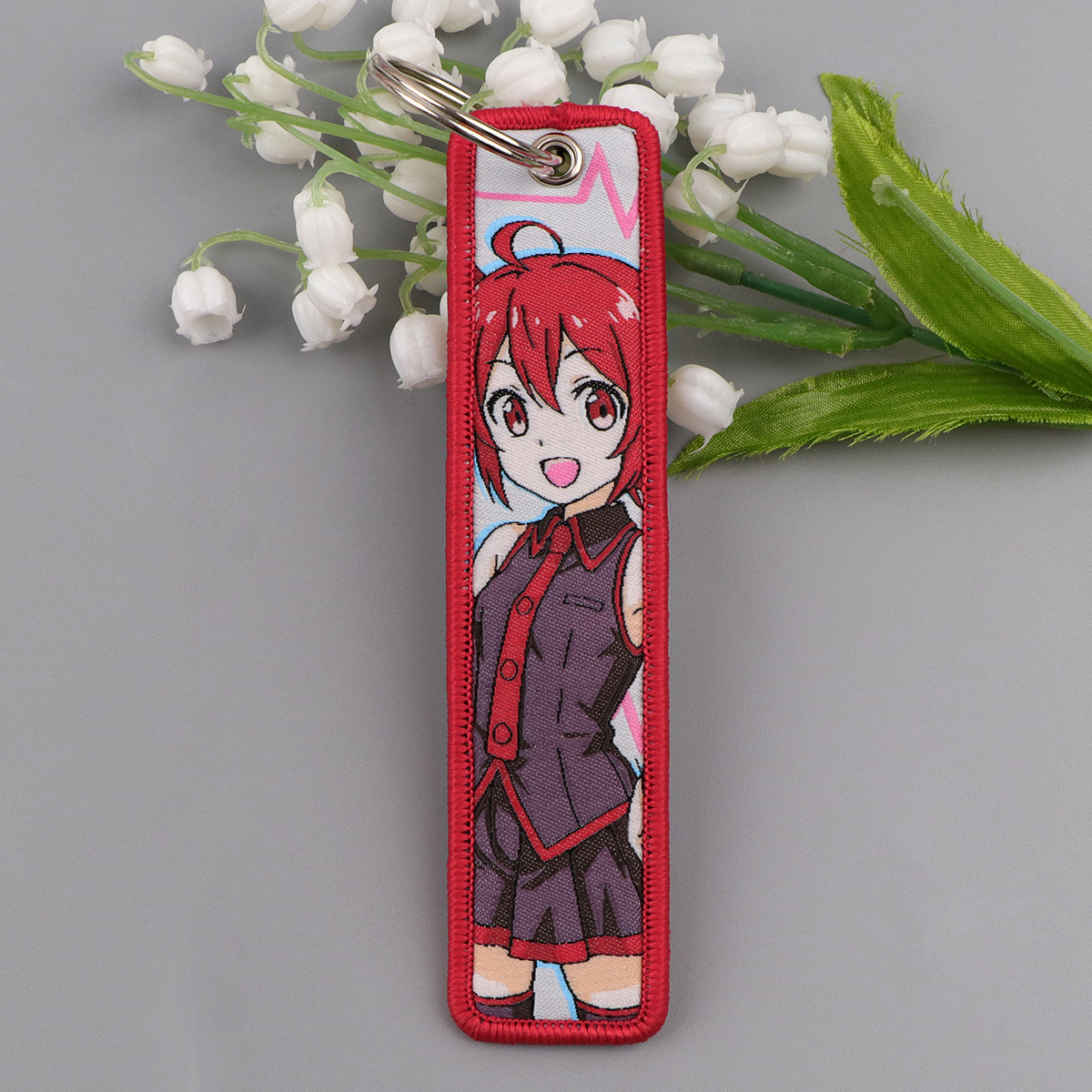 1PCS Cute Girl Embroidered Key - Embroidery Xmas review and price