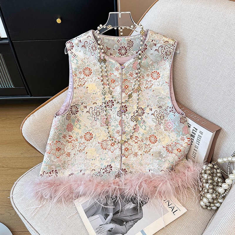 New Chinese Style National Tre - Embroidery Vest review and price