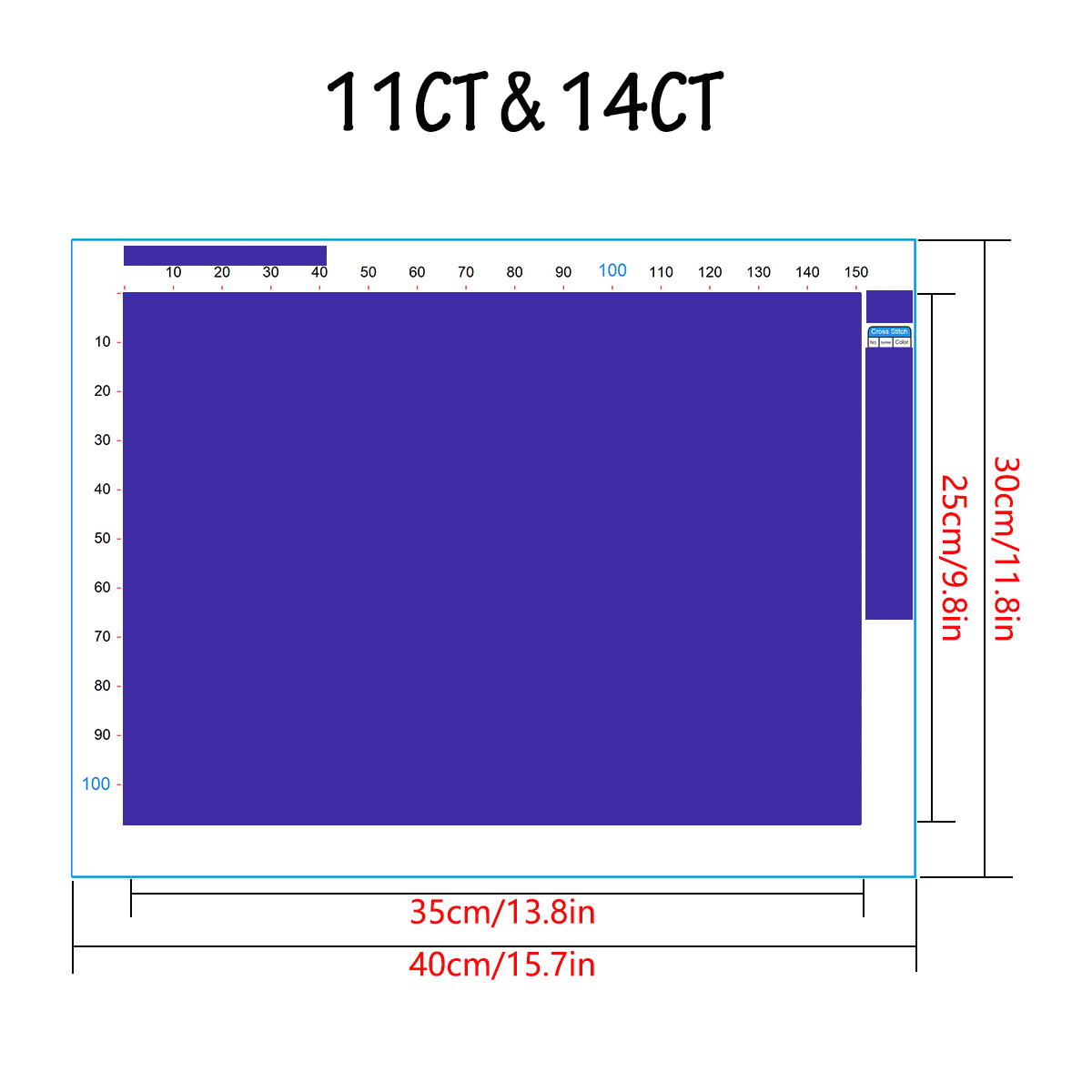 1 set of 30x40cm-11.8x15.7Inch - Embroidery Xmas review and price