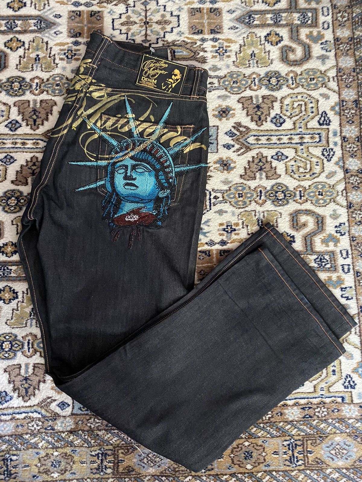 Harajuku Y2k 2000s Women Cloth - Embroidery Jeans Sakura review and price