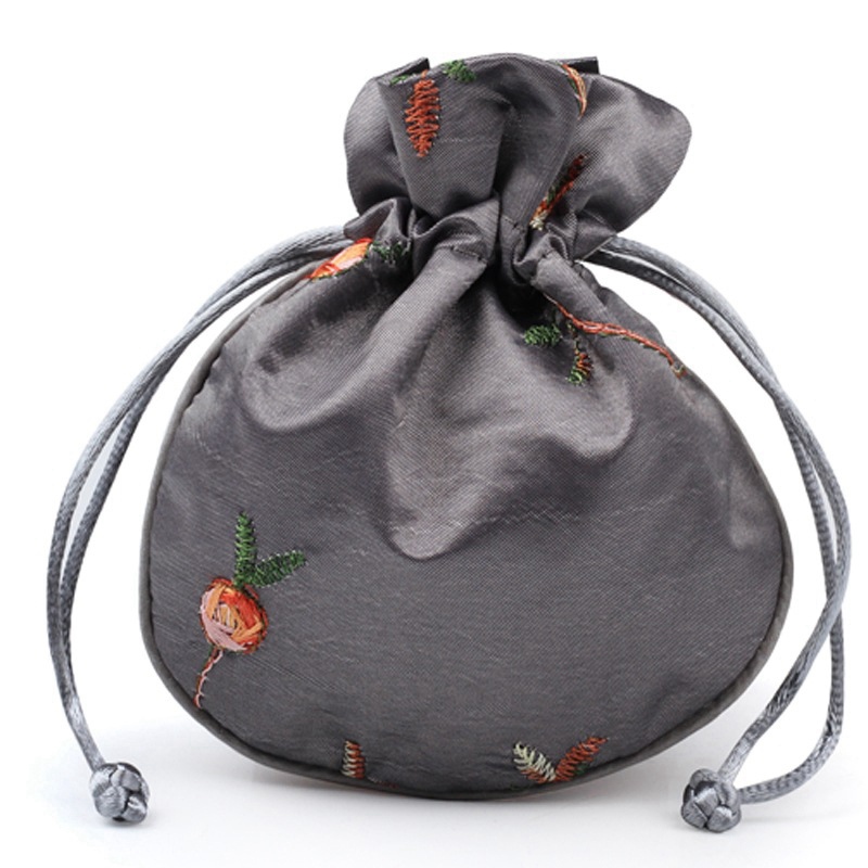 Silk Brocade Satin Drawstring  - Embroidery Xmas review and price