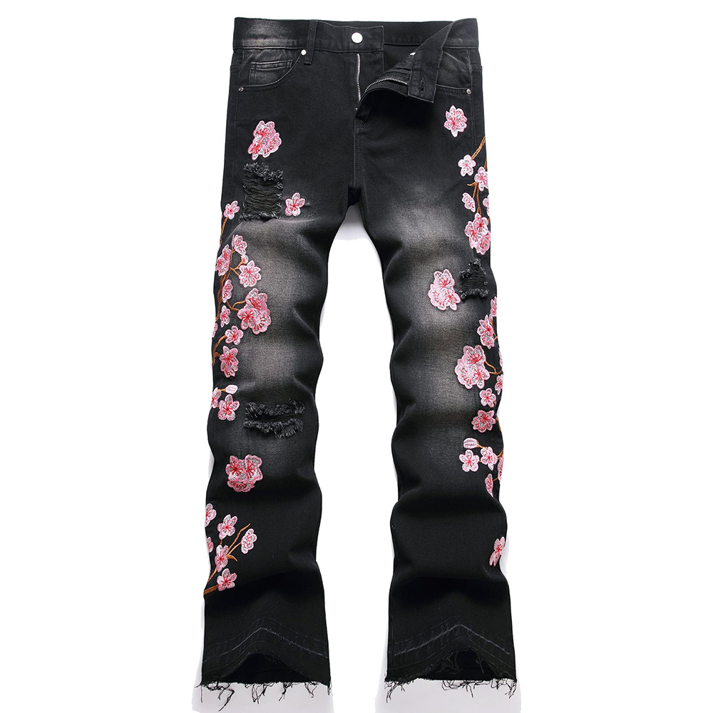 Men Sakura Embroidery Denim Je - Embroidery Jeans Sakura review and price