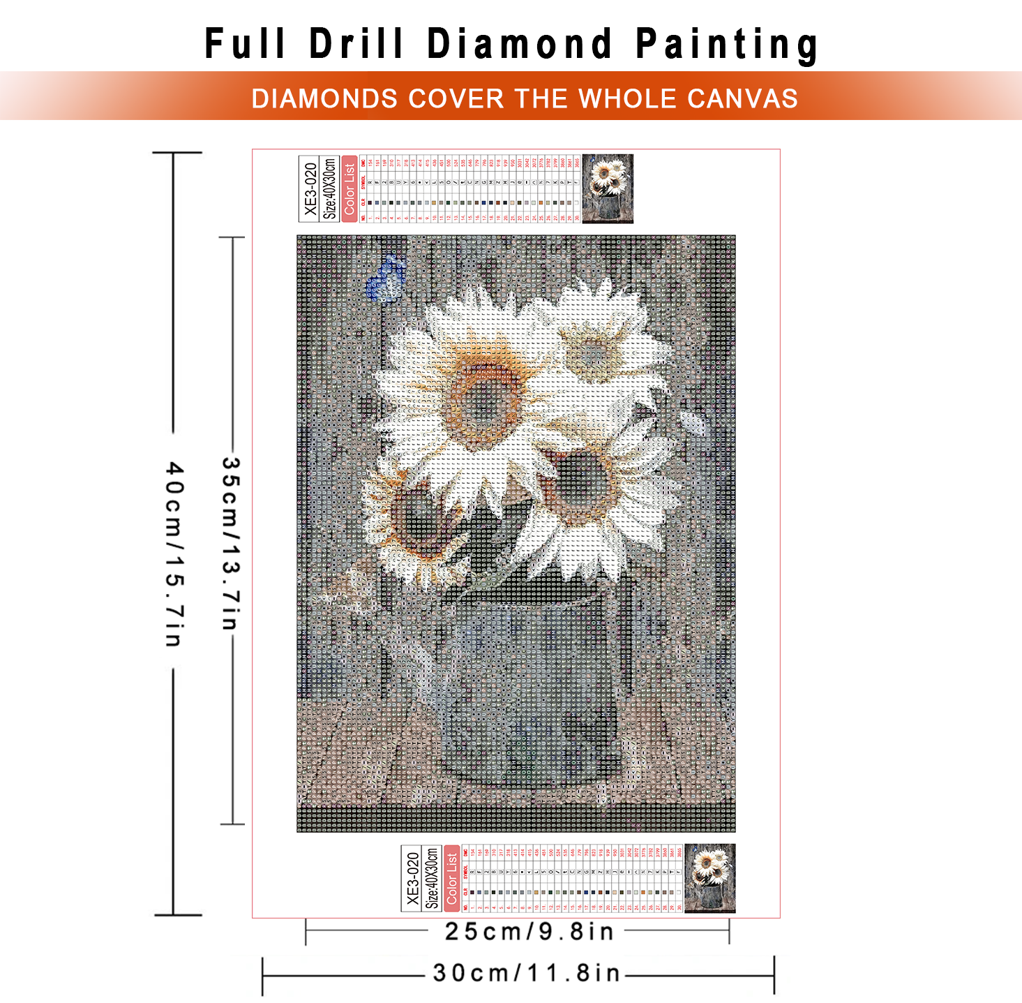 1pc frameless  Diamond Paintin - Embroidery Rose Stitch review and price