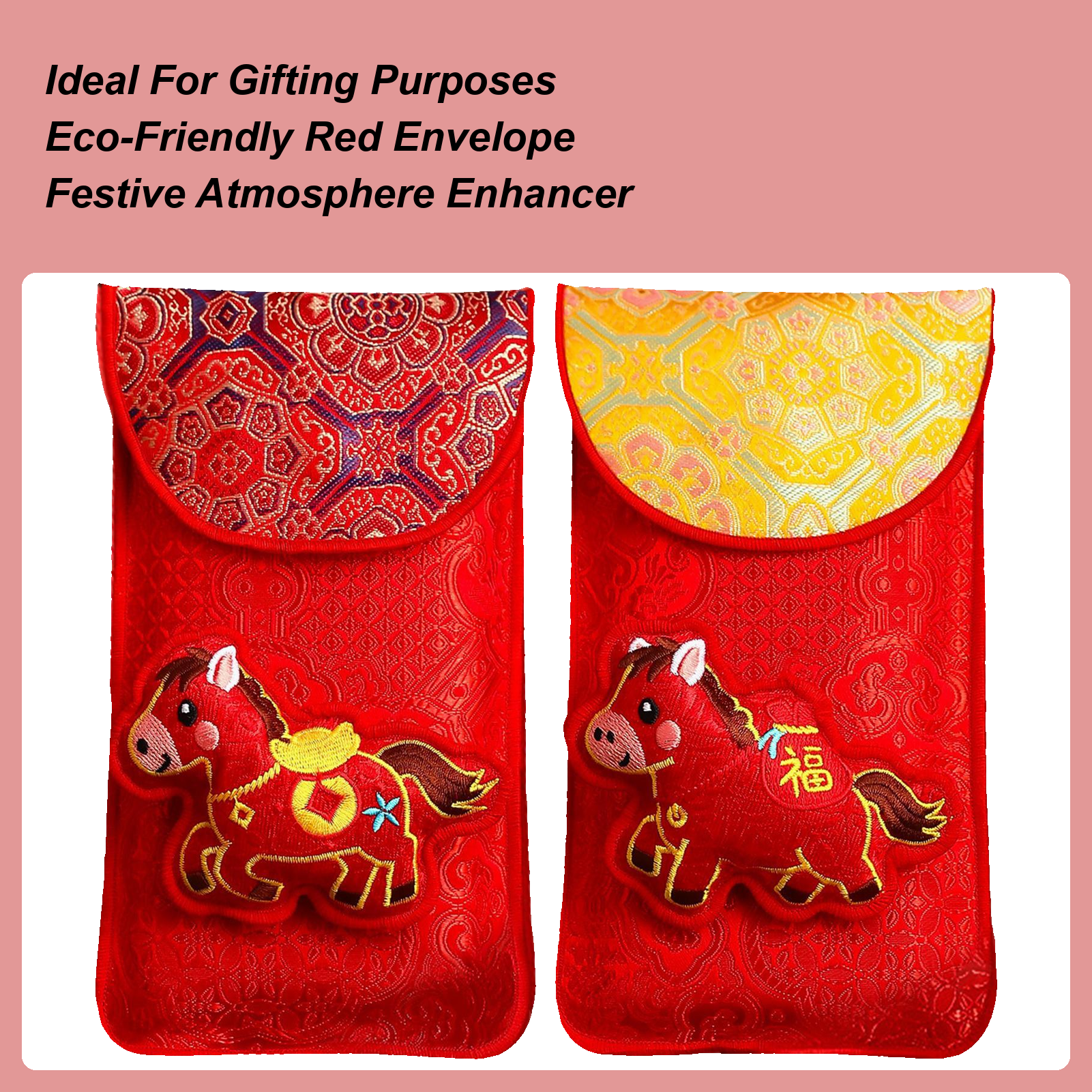 Year Of The Horse Embroidered  - Embroidery Red review and price