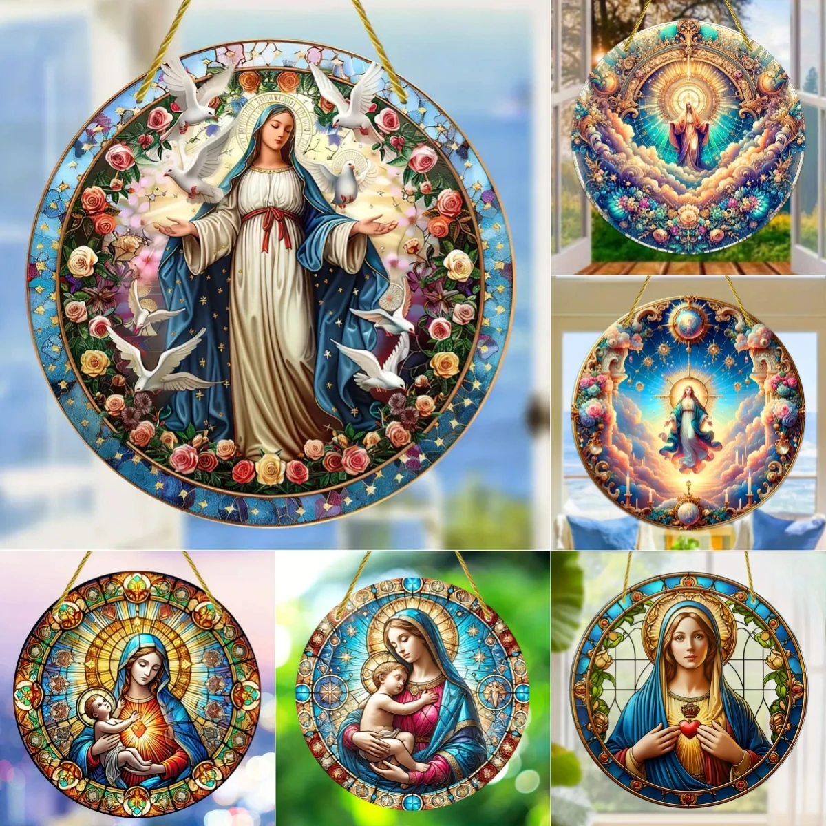 Christian Religion Mary Suncat - Embroidery Garden review and price