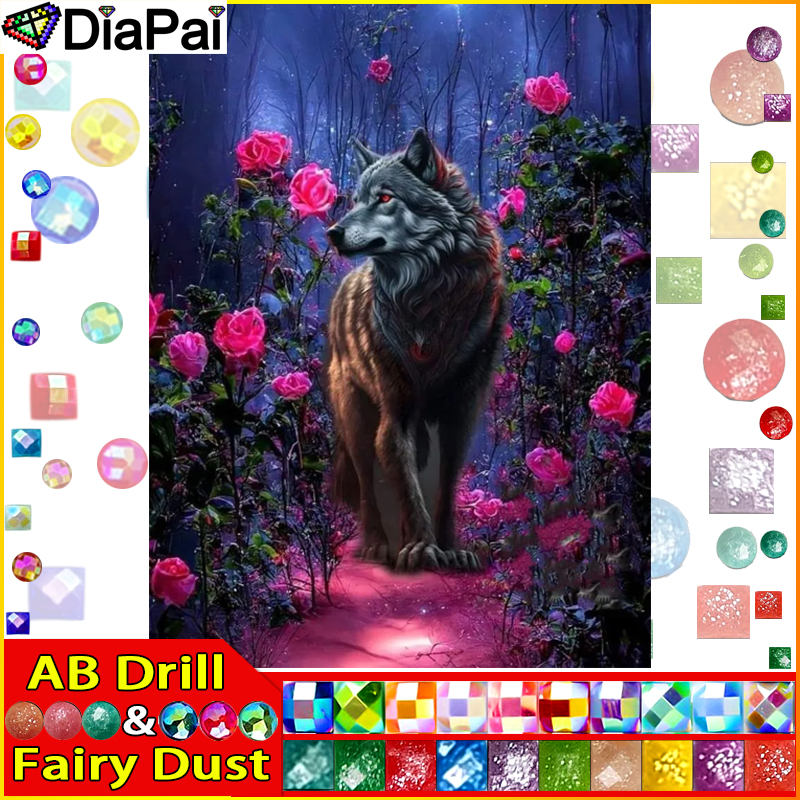 DIAPAI Fairy Dust AB Diamond P - Embroidery Rose Stitch review and price